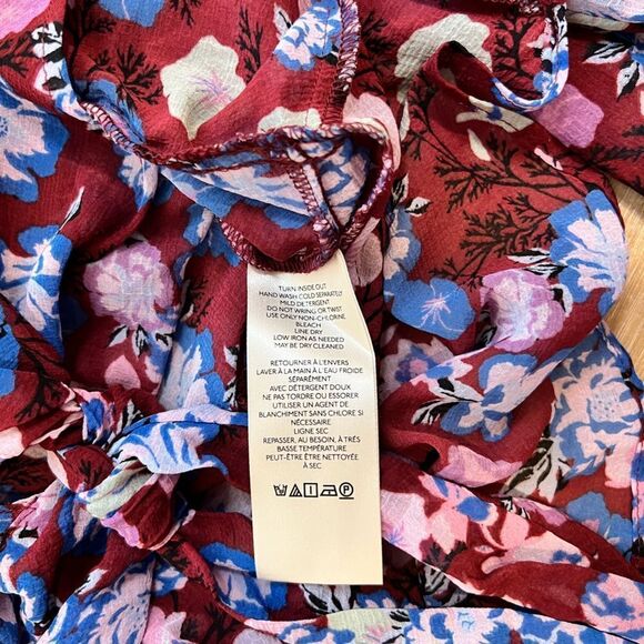 FREE PEOPLE Maybel Floral Blouse Size Small - Picture 11 of 12